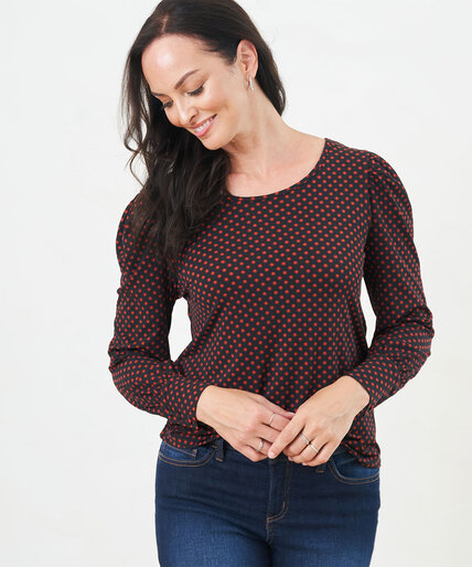 Patterned Long Sleeve Top Image 3