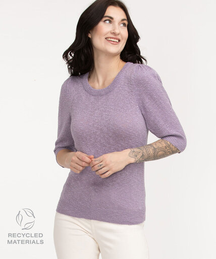 Recycled Puff Sleeve Sweater Image 1