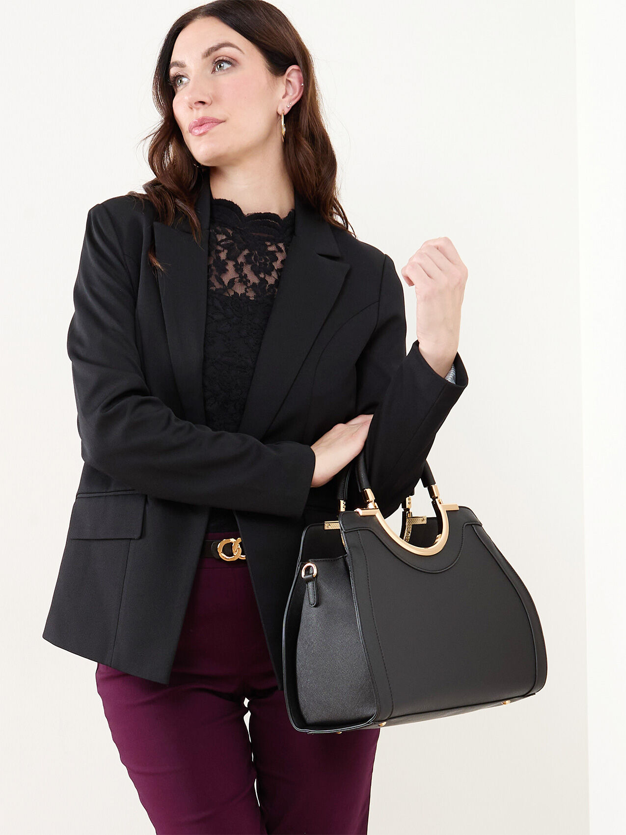 Round Handle Lady Bag Cleo 4000010430