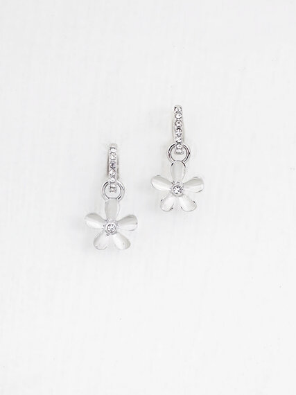 Small Silver Hoops with Interchangeable Charms Image 4