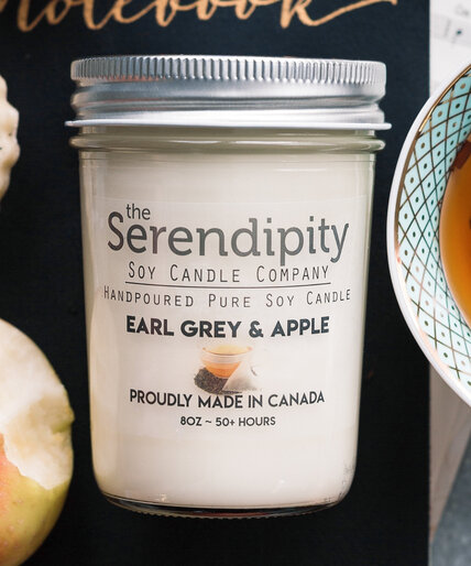 Earl Grey & Apple Soy Candle Image 2