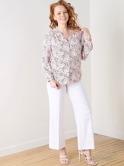 Petite Relaxed Fit Ruched Shoulder Blouse Image 6