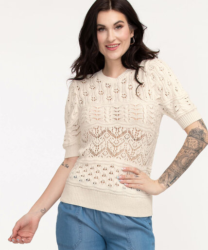 Recycled Open Stitch Sweater Image 4