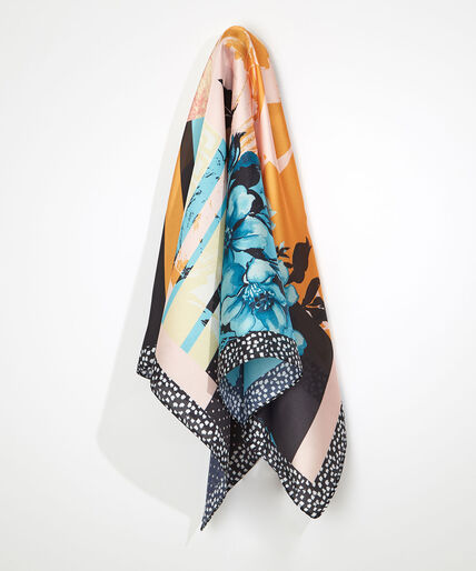 Scarf with Abstract Print Image 1