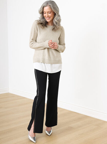 Long Sleeve Sequin Fooler Sweater Image 6