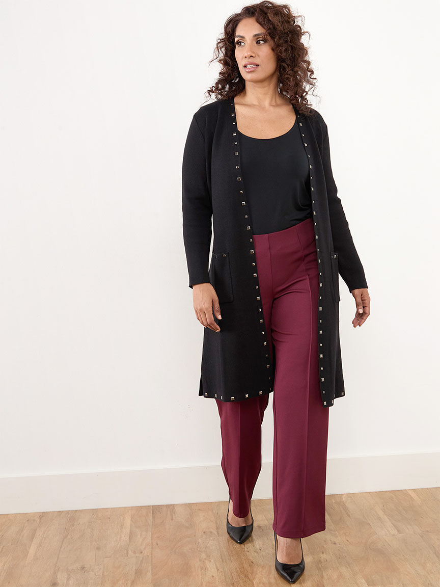 Petite long black cardigan on sale