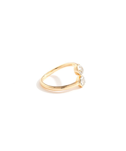 Gold Crystal Wrap Ring Image 1