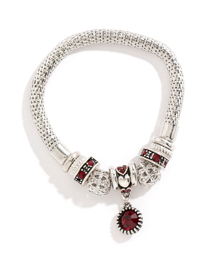 Stretchy Ruby Charm Bracelet Image 1