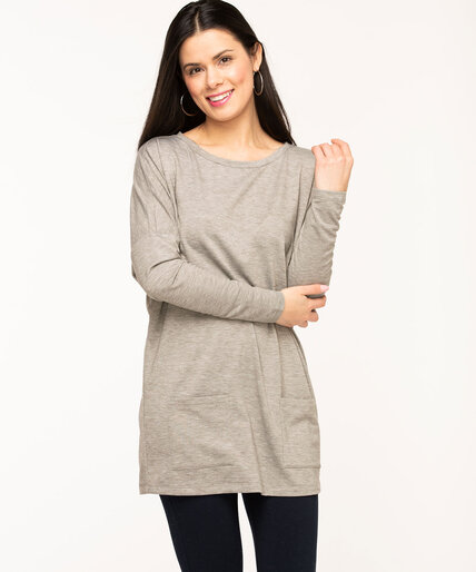French Terry Long Sleeve Tunic Image 4