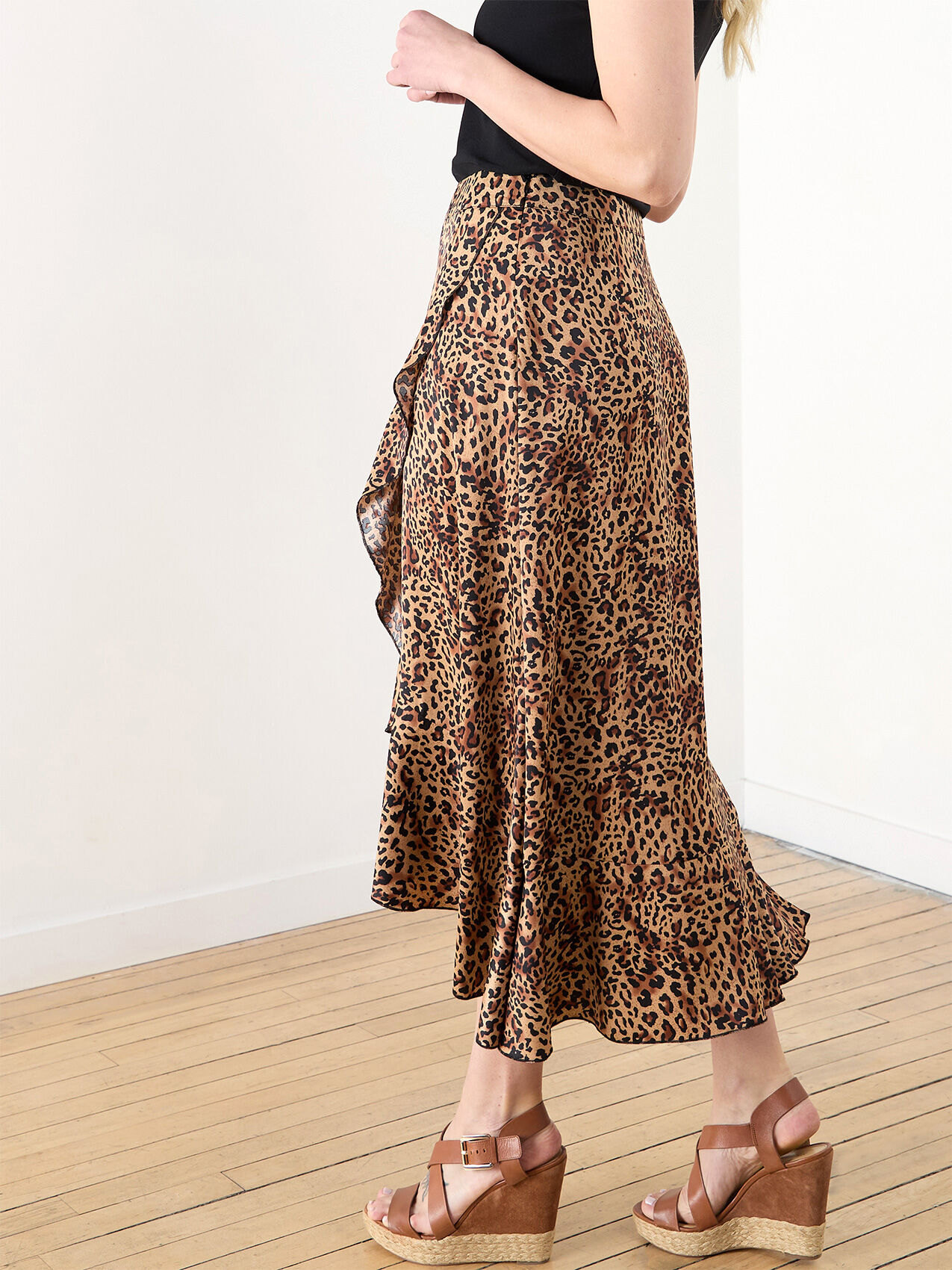 Animal print long skirts best sale
