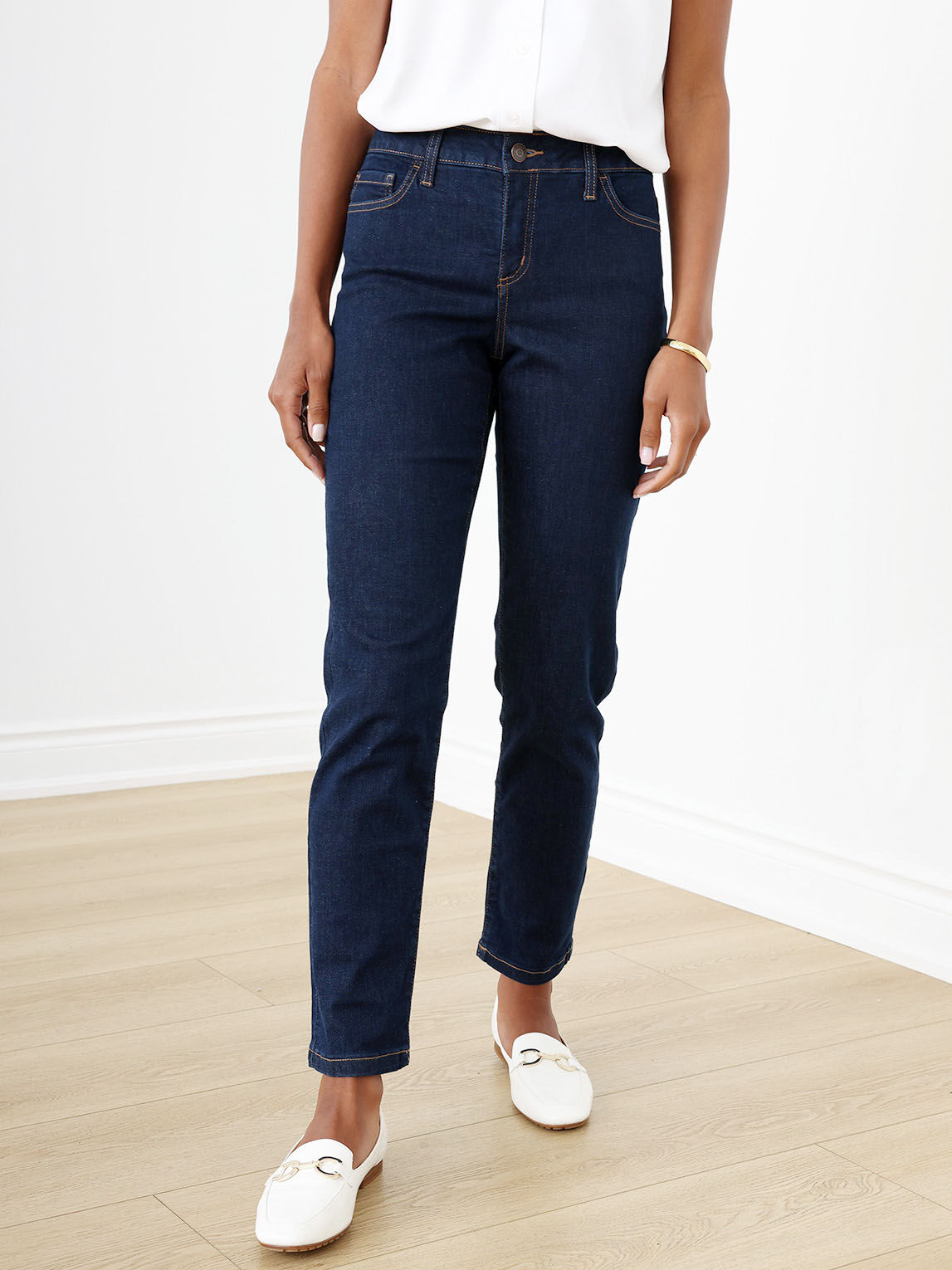 Slim-Leg Indigo Wash Jean