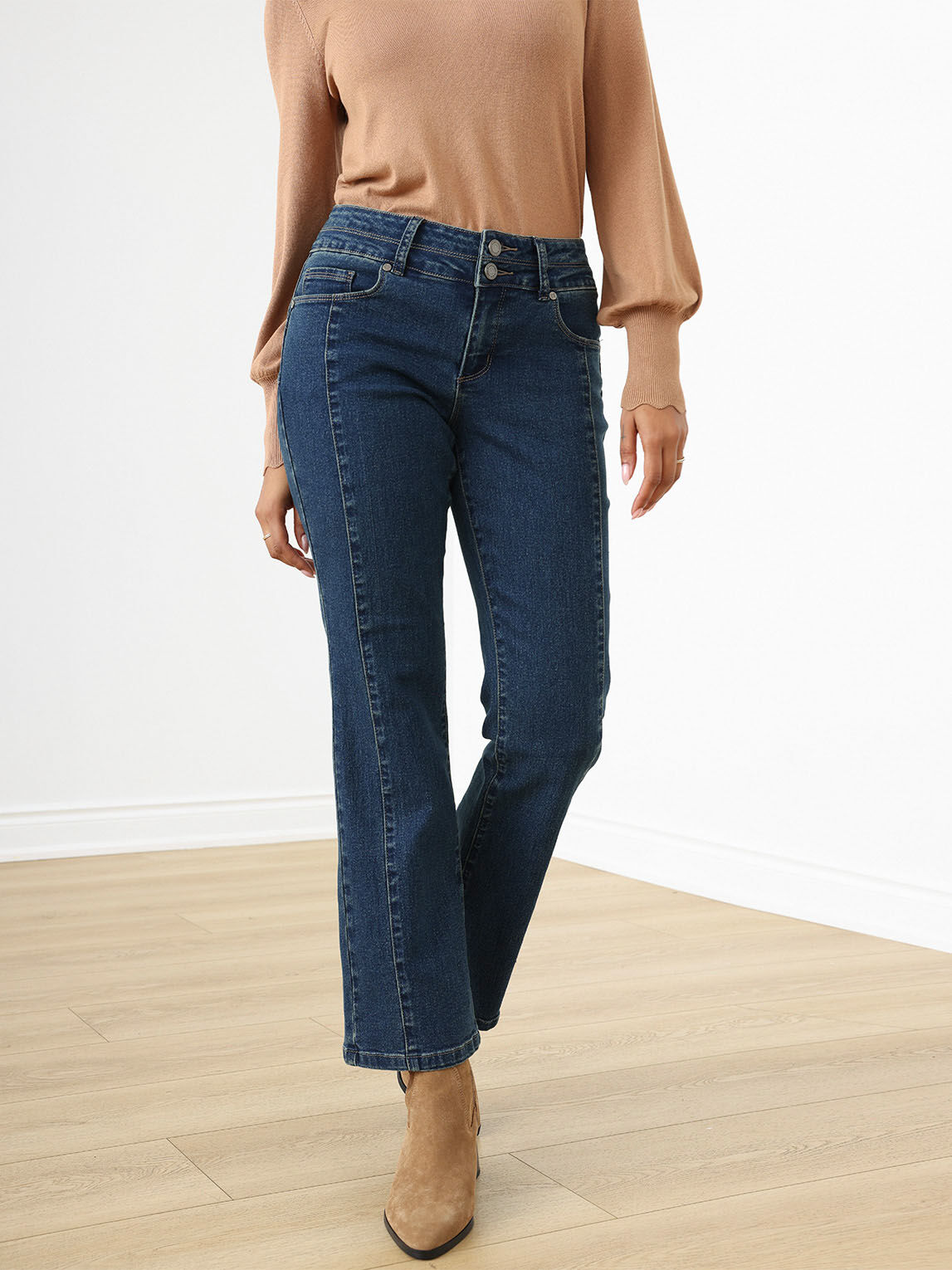 Vintage Wash Bootcut Butt Lift Jeans by GG