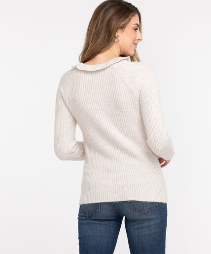 Recycled Ruffle Neck Sweater Image 3
