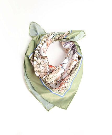 Floral Print Square Scarf Image 1