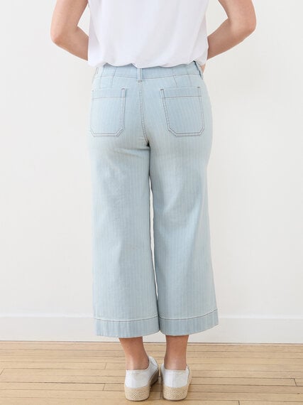 Haylie Petite Wide Leg Crop Jeans Image 5