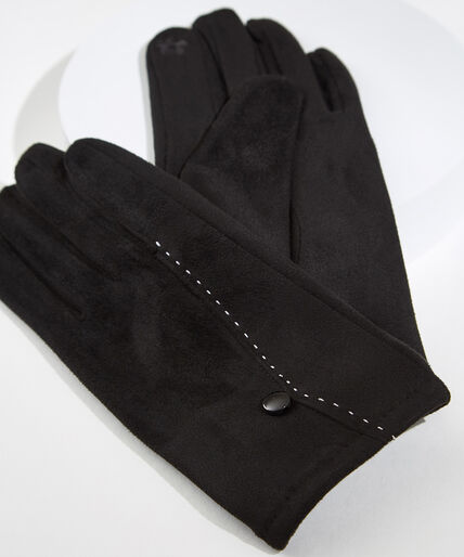 Suede Touchscreen Gloves Image 2