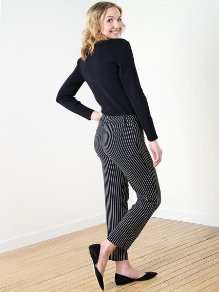 Leah Straight Striped Ankle Pant Image 2