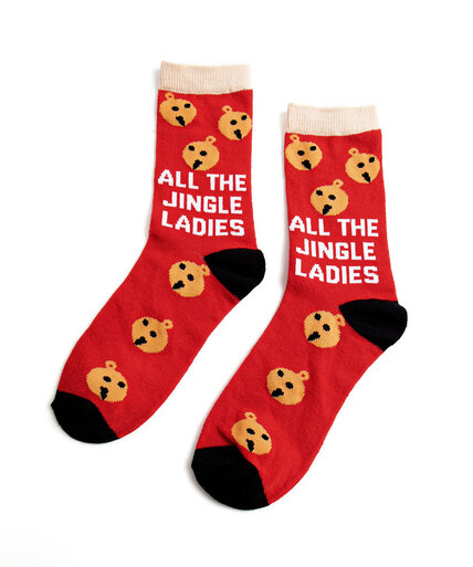 "All the Jingle Ladies" Crew Sock