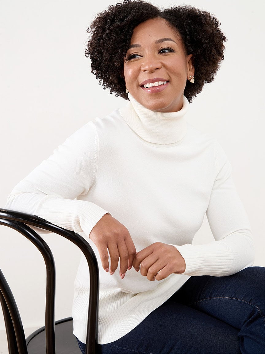 Petite turtleneck sweater discount