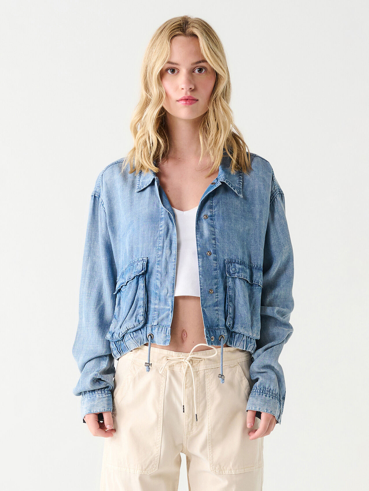 Drawstring utility clearance vest