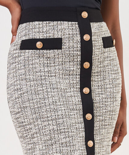 Knit Tweed Suit Skirt Image 6