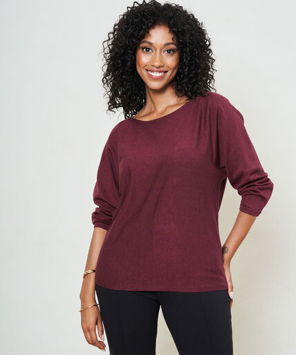 Low Impact Boat Neck Sweater Image 3