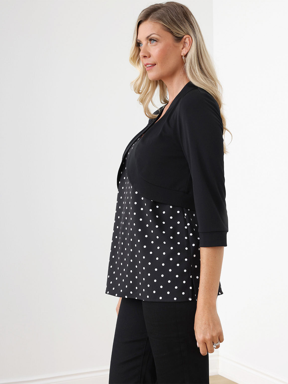 Essential Black dress shrug Cleo Black S