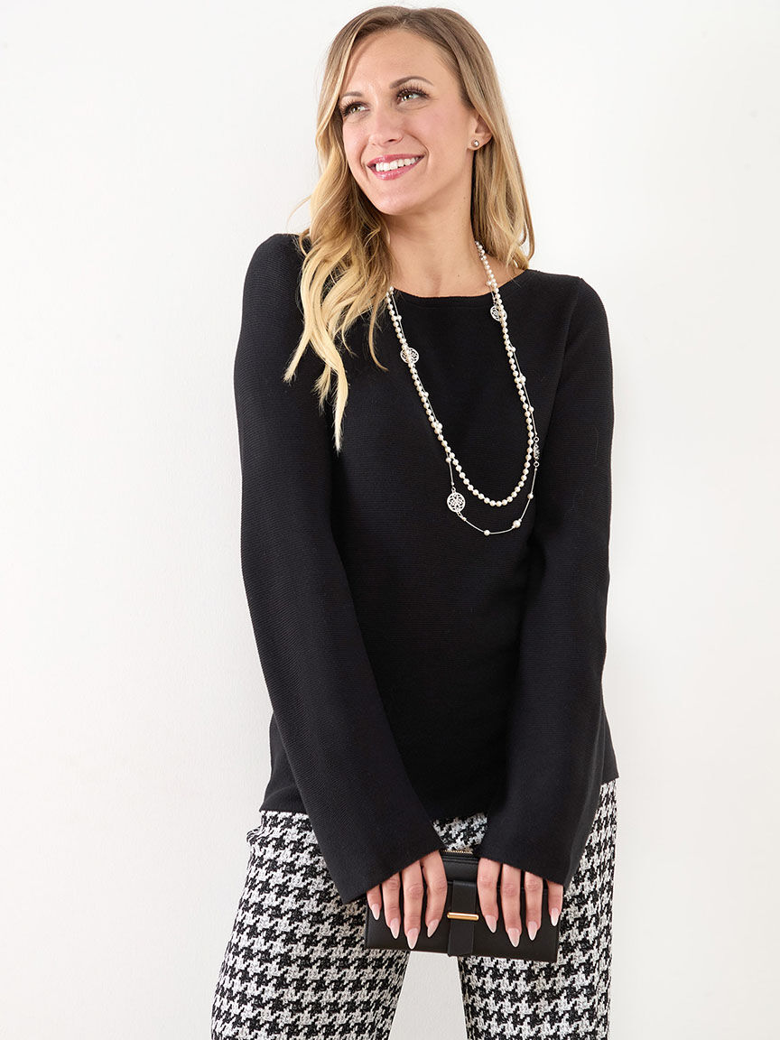 Bell sleeve pullover top