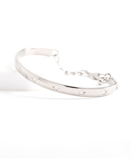 Rhodium Bangle Bracelet 3-Pack Image 3