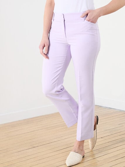 Leah Straight Ankle Pant in Lilac Image 2