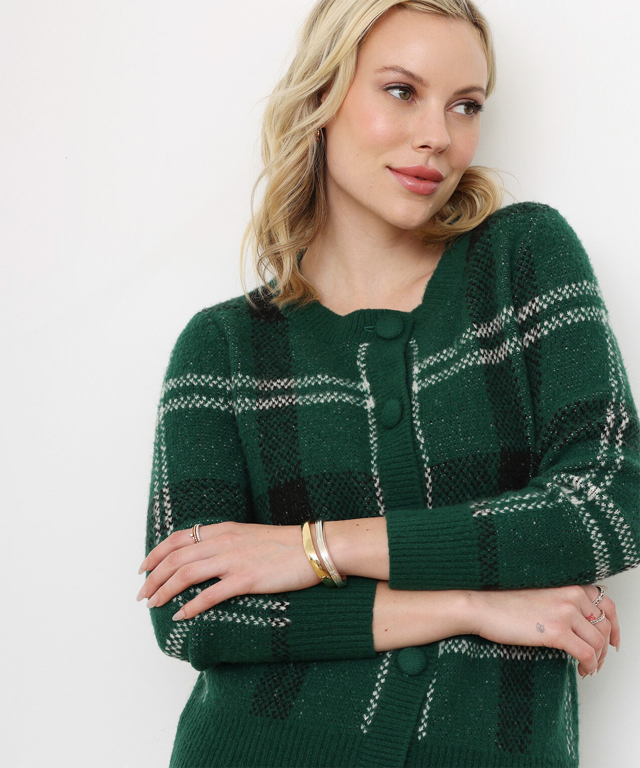 Petite green outlet cardigan