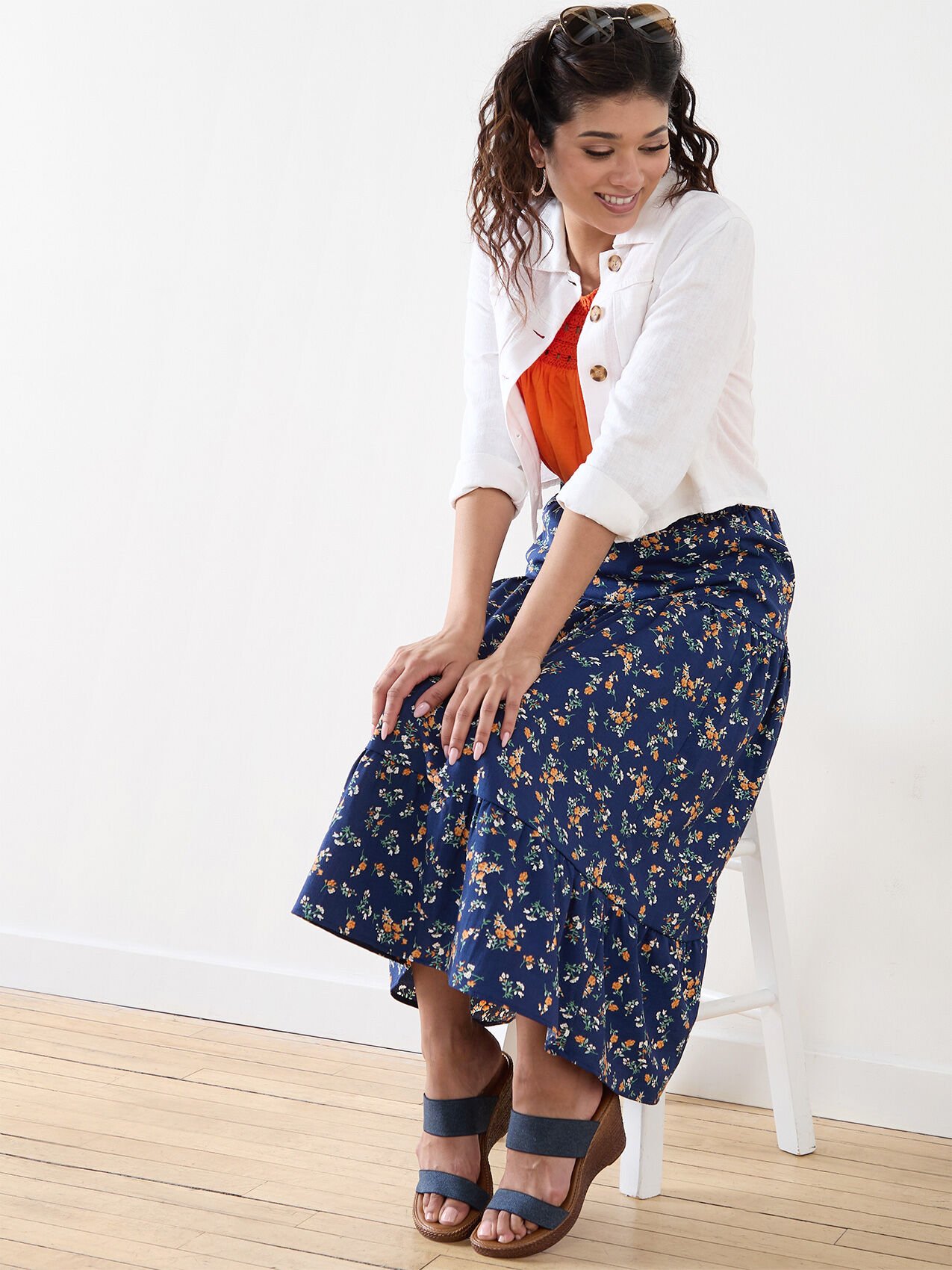 Petite Gauze Peasant Skirt Cleo 4000009940