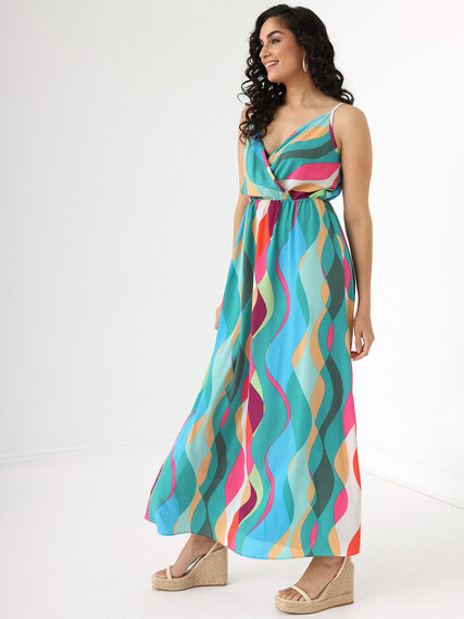 Lisa Bubble Crepe Maxi Dress Image 5