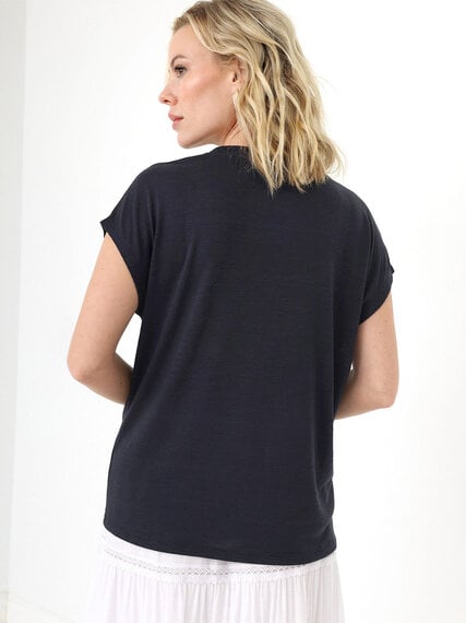 Petite Short Sleeve Scoop Neck T-Shirt Image 4