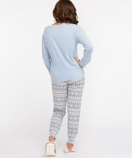 Scoop Neck Jogger Pajama Set Image 5