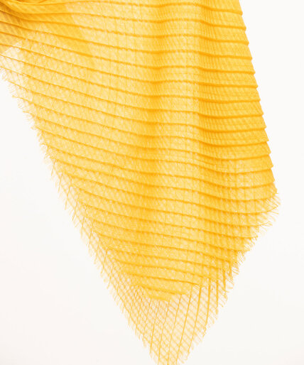 Gold Pleated Oblong Scarf Image 2