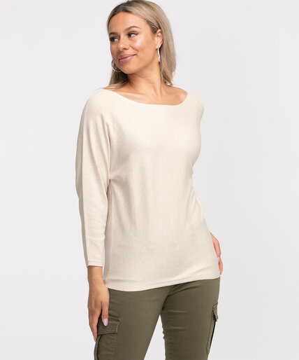 Low Impact Boat Neck Sweater Image 3