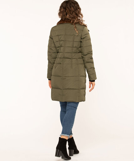 Long Feather Down Puffer Coat Image 5