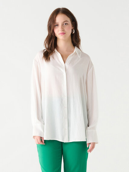 Long Sleeve Textured Blouse by Black Tape Image 1