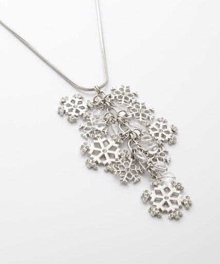 Snowflake Tassel Necklace Image 2