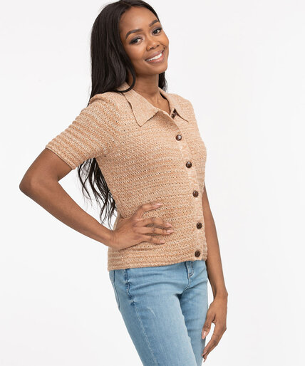 Collared Button Front Cardigan Image 2
