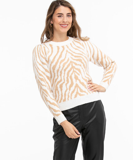 Puff Shoulder Pullover Sweater Image 1