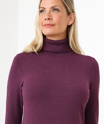 Turtleneck Sweater with Button Detail Image 2