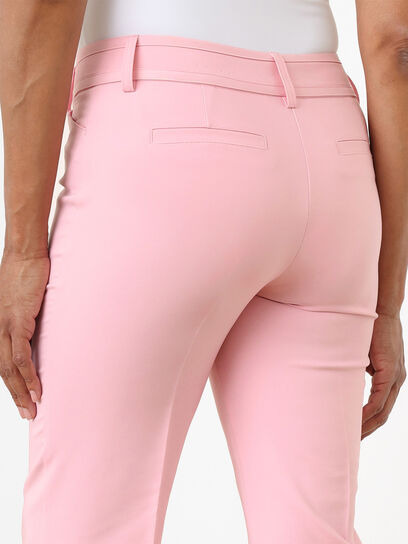 Leah Straight Ankle Pant in Orchid Pink