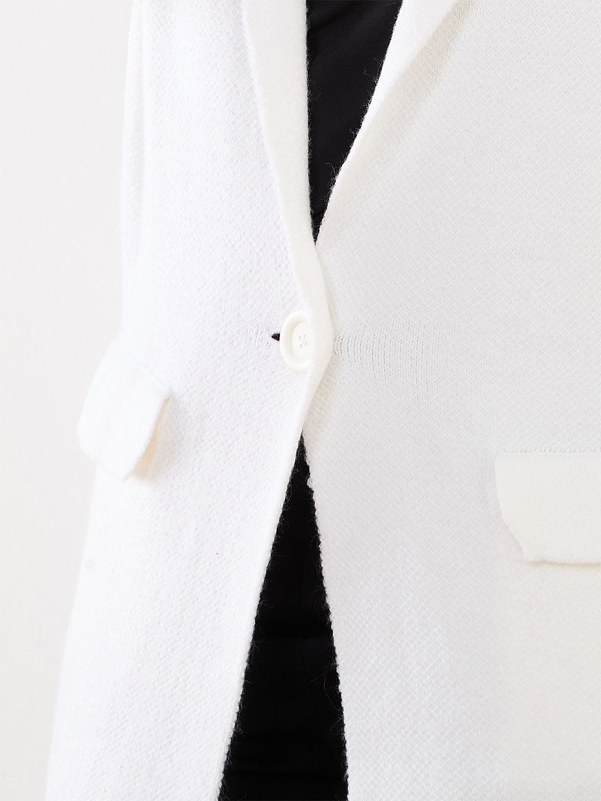 White coatigan top
