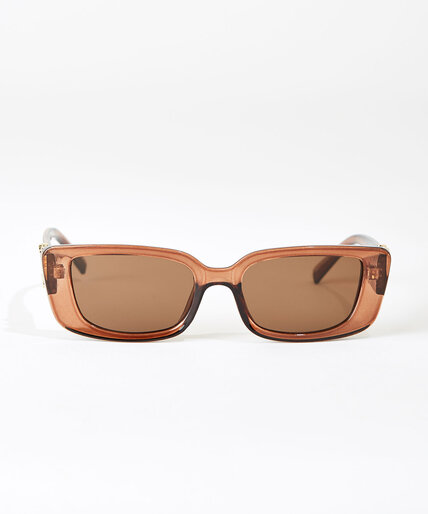 Small Brown Frame Sunglasses Image 1
