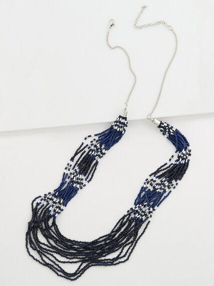 Sea Bead Long Multi Layer Necklace Image 1
