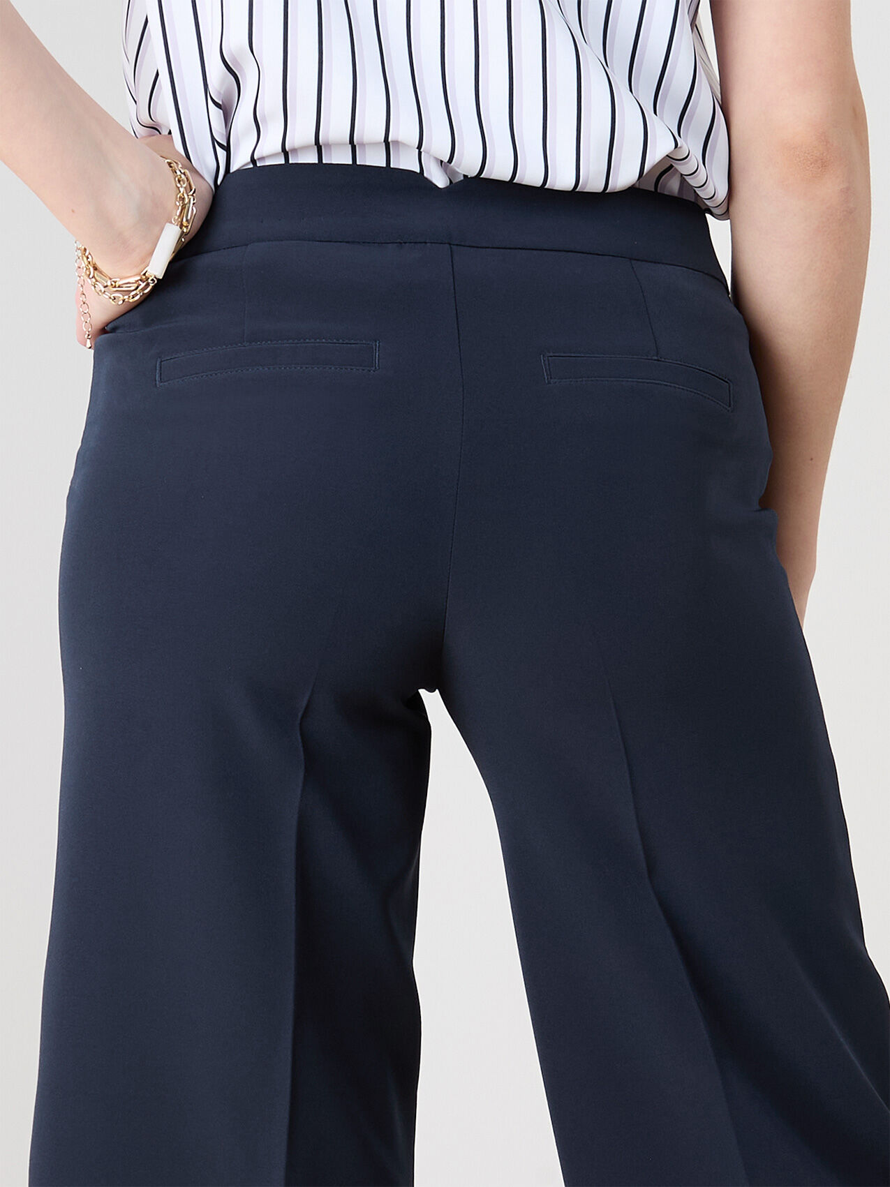Morgan Navy Crop Pant Cleo 4000009711