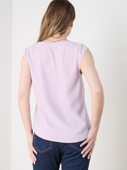 Petite Cap Sleeve Relaxed Fit Top Image 3