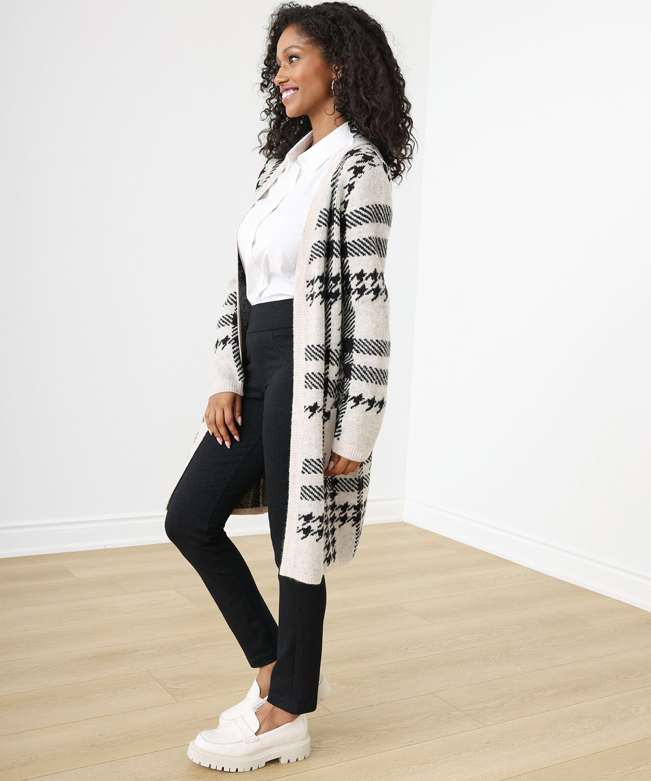 Dex plaid cardigan sales